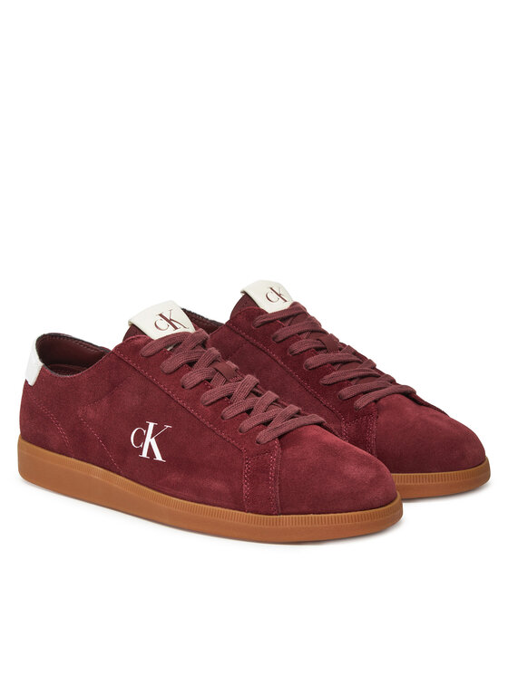 Calvin Klein Jeans Calvin Klein Jeans Sneakersy Low Profile Cupsole Su YM0YM01321 Bordowy