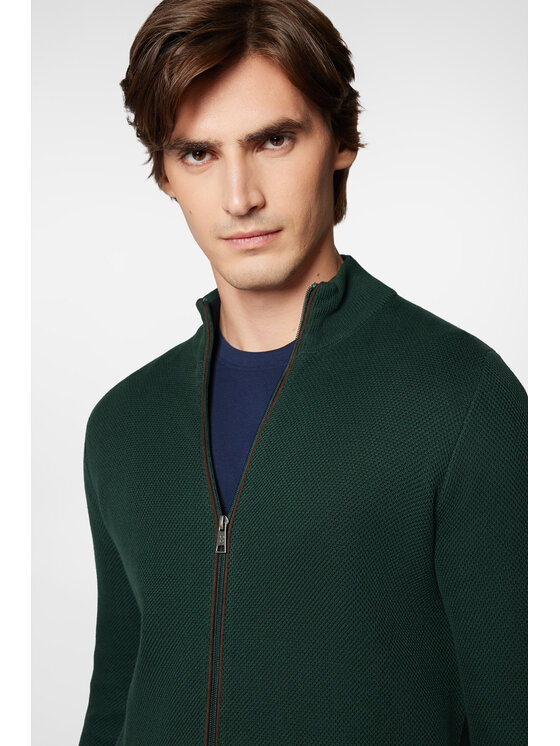 Próchnik Próchnik Kardigan PM11 SW073224000046 Zielony Regular Fit