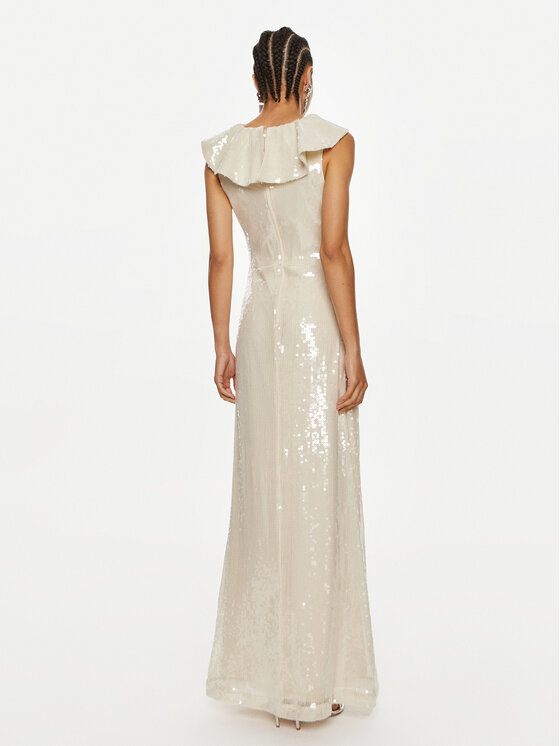 ROTATE ROTATE Coctailkleid Cally 112875857 Écru Regular Fit