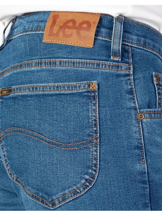 Lee Lee Jeansy Rider Niebieski Slim Fit