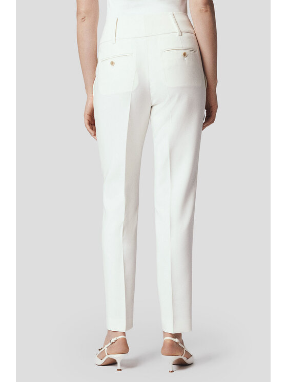 Lancerto Lancerto Spodnie materiałowe Donna SP073125000006 Écru Regular Fit
