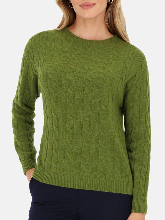 L’AF L’AF Sweter Lisa Zielony Regular Fit