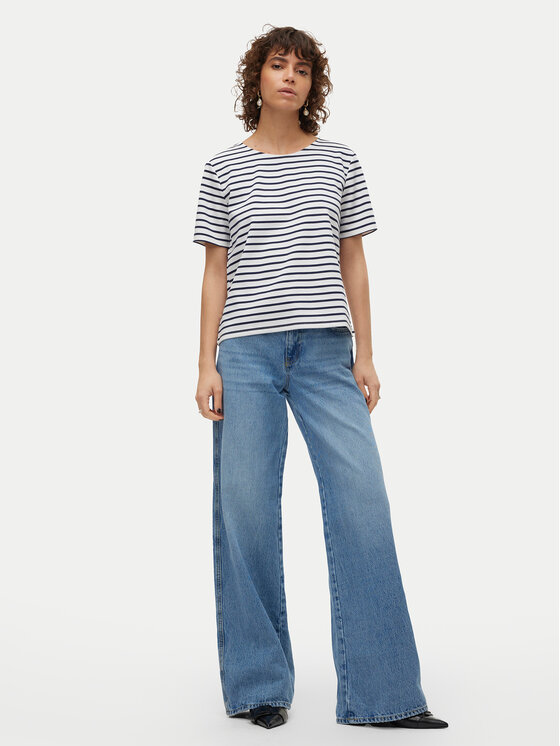 Vero Moda Vero Moda T-Shirt Abby 10304716 Bílá Regular Fit