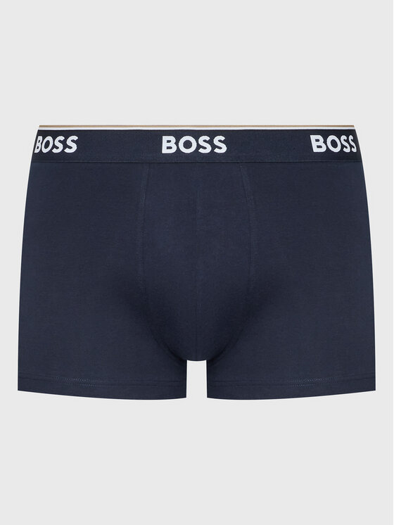BOSS Boss Set di 3 boxer Power 50475274 Blu scuro