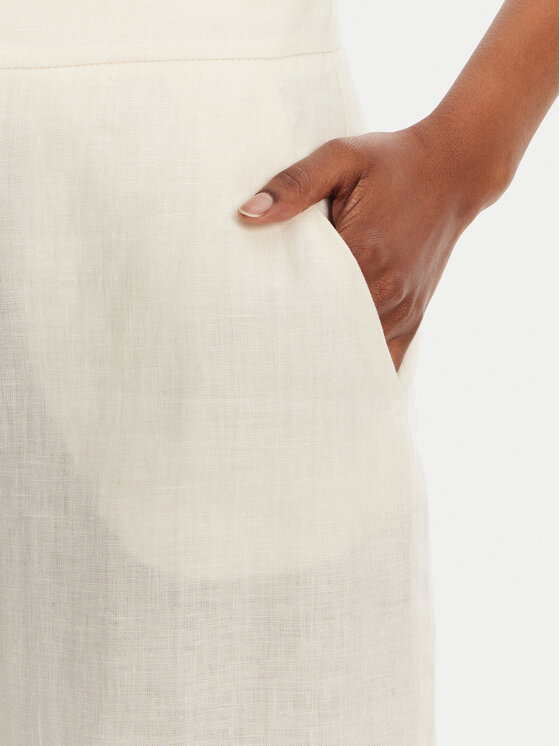 Marella Marella Pantaloni culotte Silvana 2515131022 Écru Regular Fit
