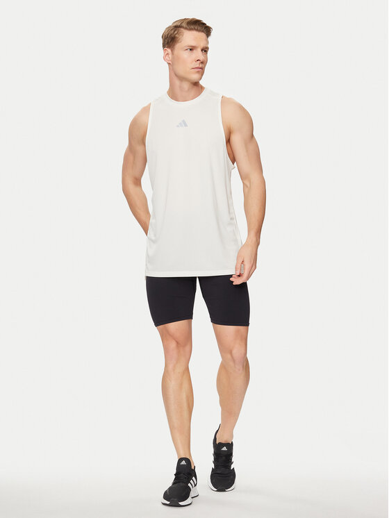adidas adidas Funkčné tričko IS3716 Écru Regular Fit