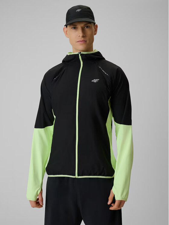4F 4F Bluza RUNNING Żółty jasny Regular Fit