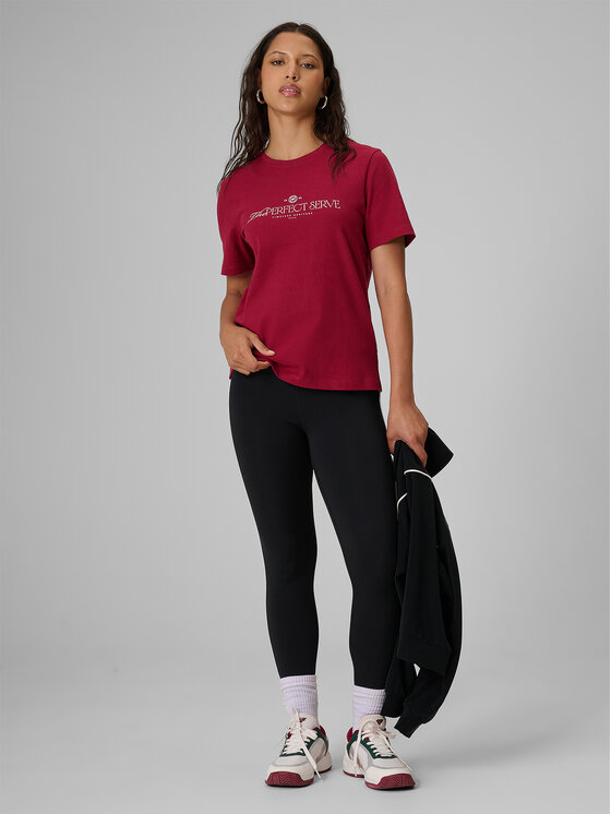 4F 4F T-Shirt COURT SOCIETY Bordowy Relaxed Fit