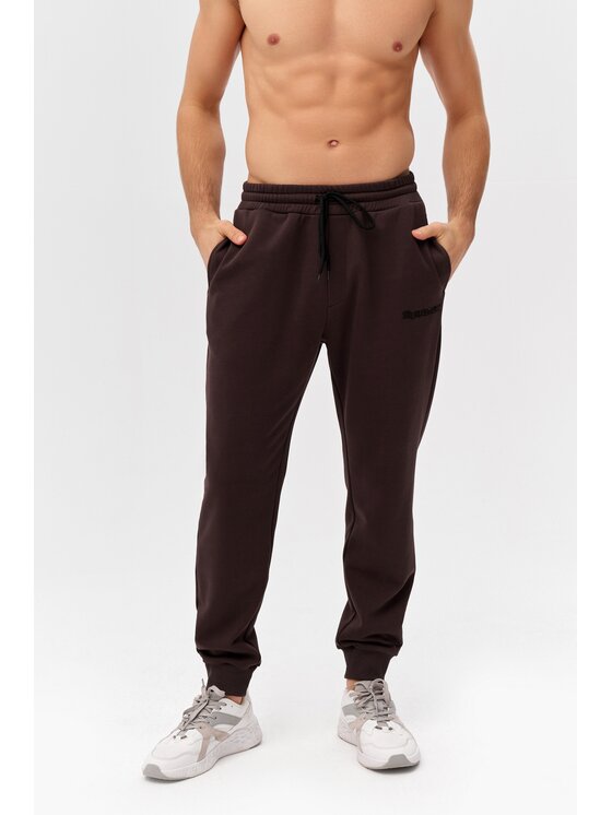 Spodnie dresowe ROUGH RADICAL, Rozmiar XL, Brązowe, COTTON ACTIVE JOGGERS MEN