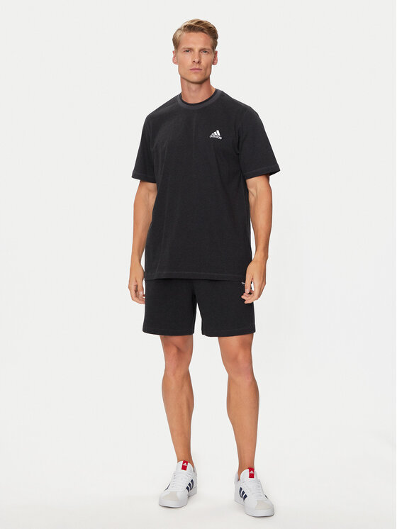 adidas adidas T-krekls Seasonal Essentials IW6358 Melns Regular Fit