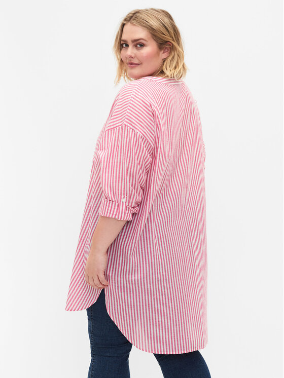 Zizzi Zizzi Marškinių tipo suknelė CA02353B Raudona Loose Fit