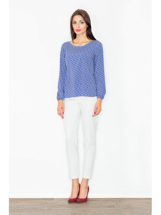 FIGL FIGL Bluzka M520 Kolorowy Regular Fit