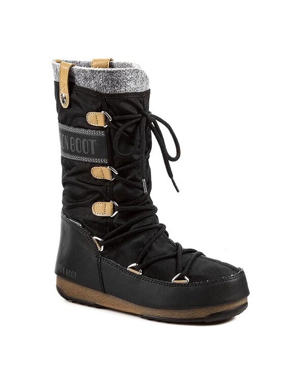 Moon boot monaco felt black top
