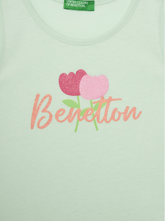 United Colors Of Benetton United Colors Of Benetton Top 3I1XGH012 Zelená Regular Fit