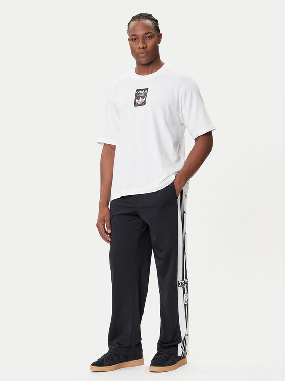 adidas adidas T-Shirt Leo JV7570 Biały Oversize