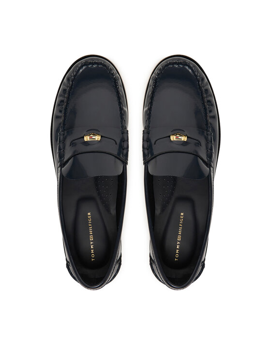 Tommy Hilfiger Tommy Hilfiger Mocasini Hilfiger Penny Abrasivato FW0FW09323 Bleumarin
