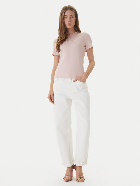 Guess Guess Marškinėliai O6GI00 KBF92 Rožinė Regular Fit