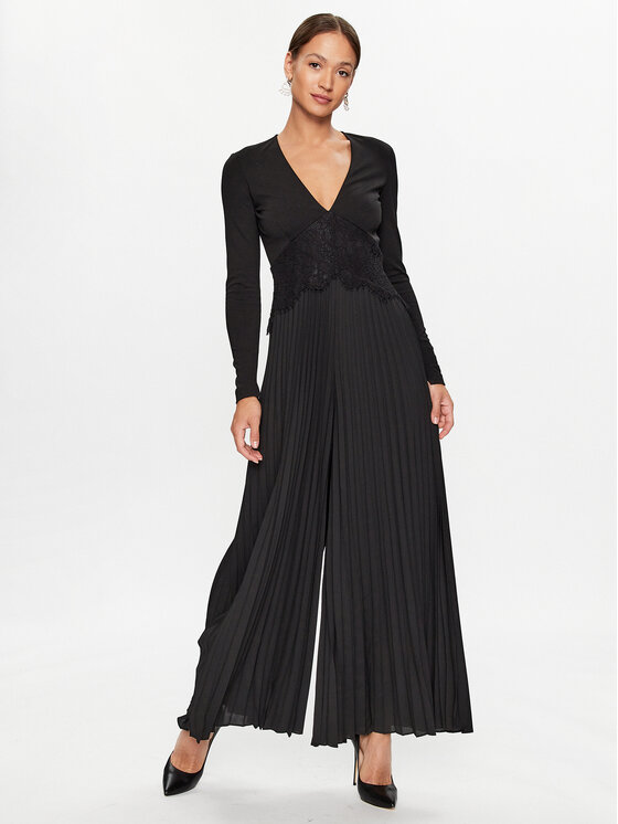 TWINSET Salopetă 232TP2590 Negru Regular Fit