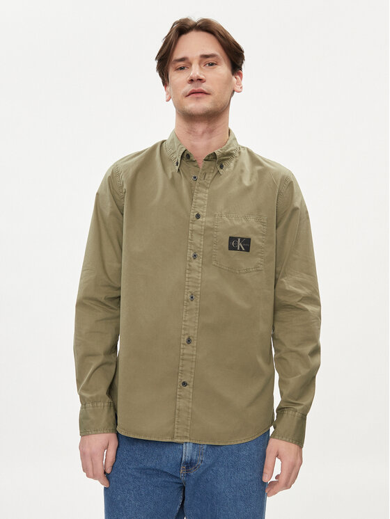 Calvin Klein Jeans Calvin Klein Jeans Cămașă J30J325772 Verde Regular Fit