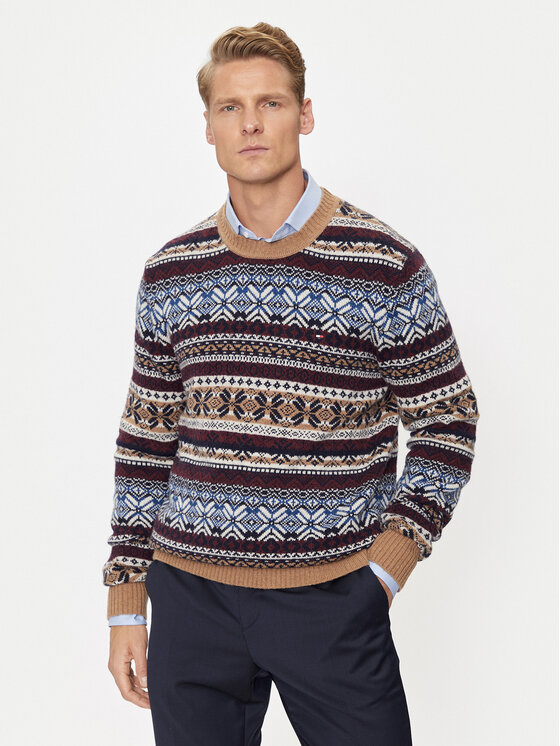 Tommy Hilfiger Tommy Hilfiger Svetr MW0MW37026 Hnědá Regular Fit
