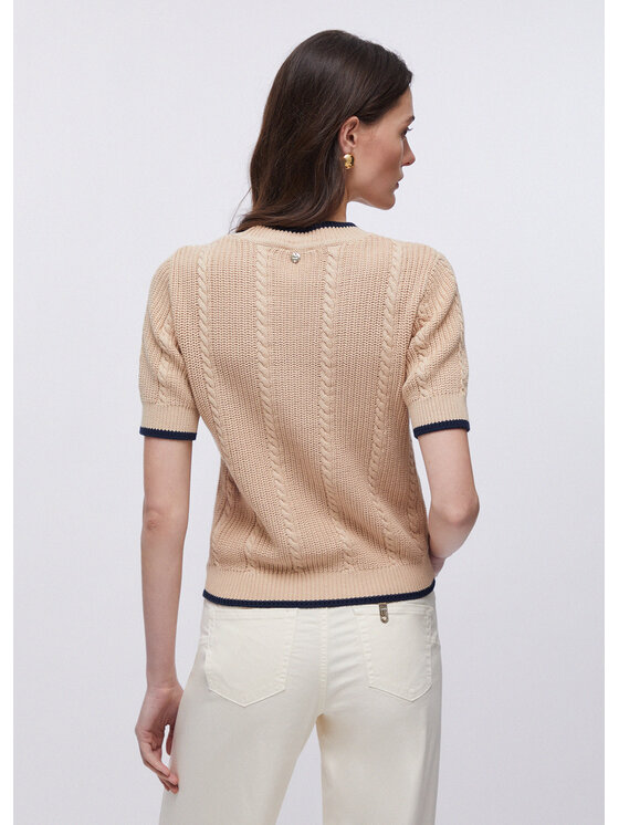 Liu Jo Liu Jo Maglione WA6522MS044C3970 Beige Regular Fit