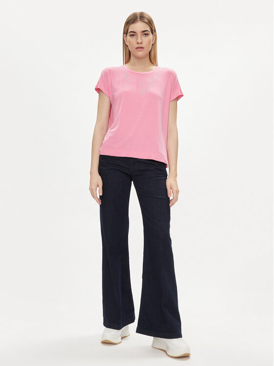 Liu Jo Liu Jo Тишърт TA4194 JS360 Розов Regular Fit