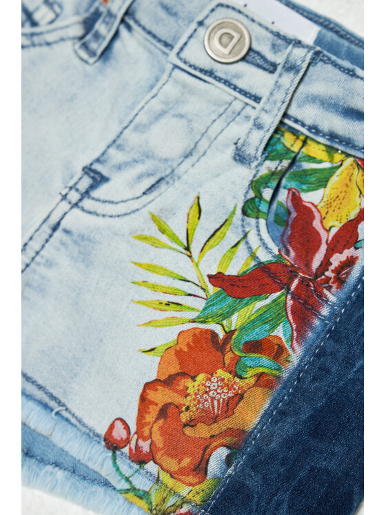 Desigual Desigual Дънкови шорти Rubi 21SGDD06 Син Regular Fit