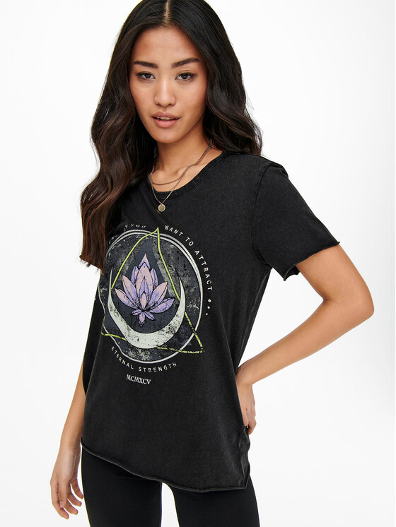 ONLY ONLY T-shirt 15215721 Crna Regular Fit