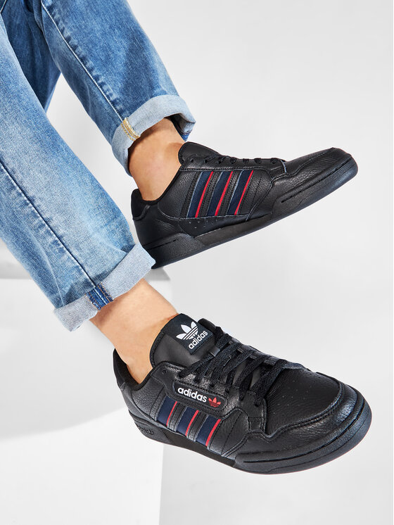 adidas adidas Sneakersy Continental 80 Stripes FX5091 Czarny