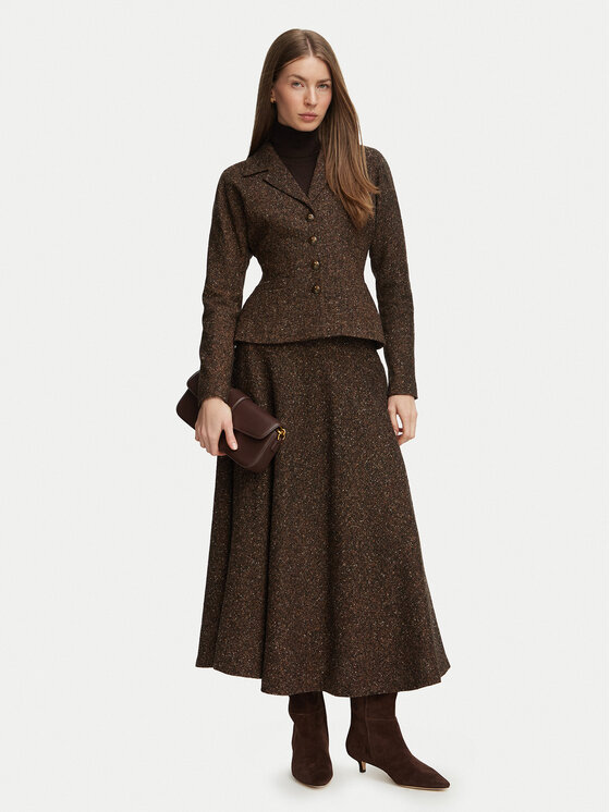 Luisa Spagnoli Luisa Spagnoli Sakko Svolta 543937 Dunkelbraun Cropped Fit