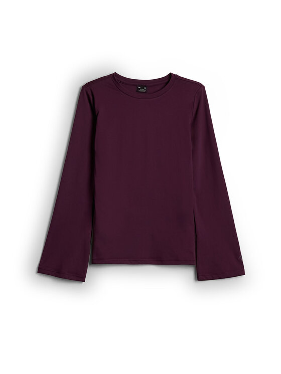 4F 4F Bluzka SPORT OFFICE Fioletowy Slim Fit