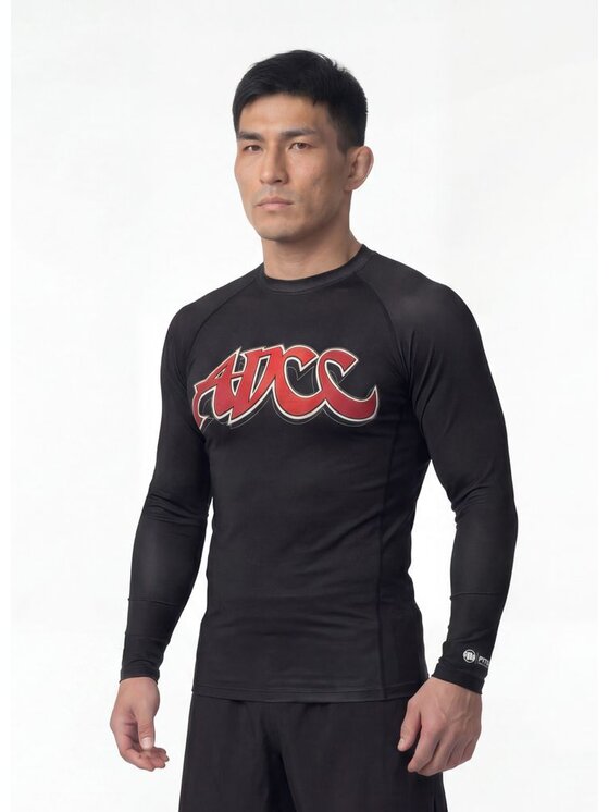 PITBULL PITBULL Koszulka techniczna ADCC Czarny Regular Fit