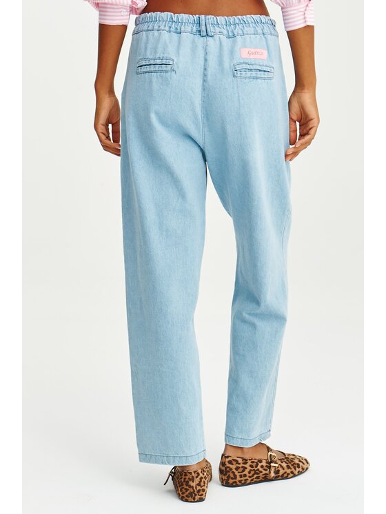 NAOKO NAOKO Jeansy Ribbon Revolution Modrá Regular Fit