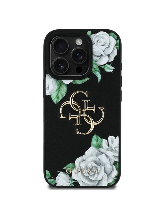 Guess Guess Etui na telefon iPhone 16 Pro Czarny