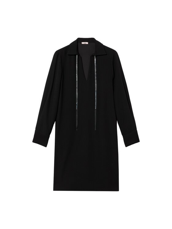 Oltre Oltre Vestito da giorno 7022R004976N033 Nero A-Line Fit