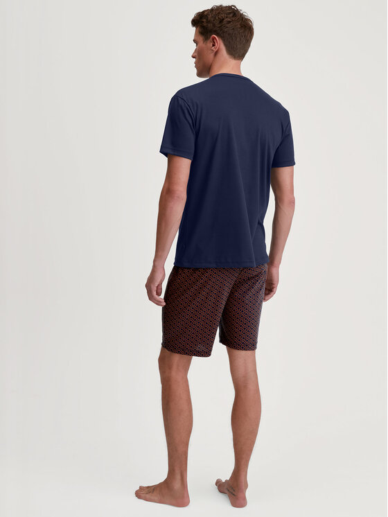 Calida Calida Pyžamo 46681 Tmavomodrá Regular Fit