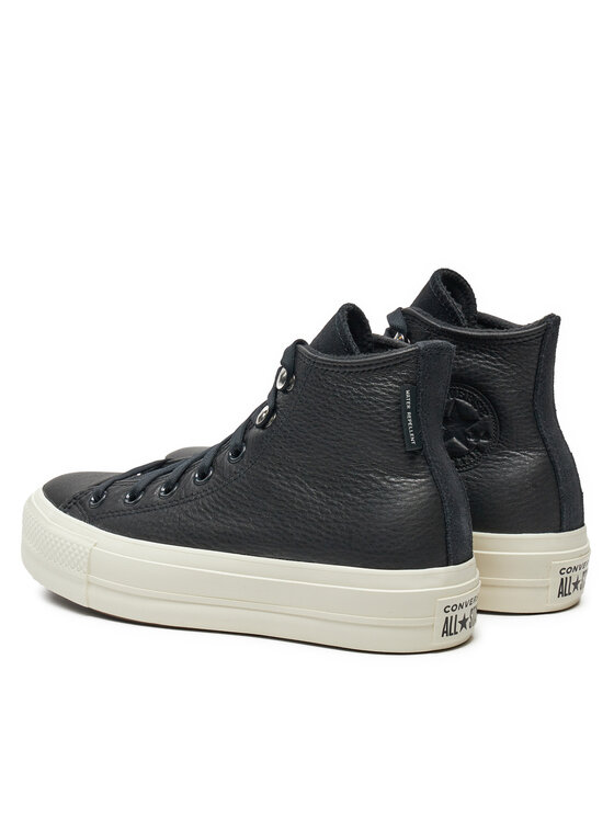Converse Converse Tenisice Chuck Taylor All Star Lift Platform Water Repellent Leather A08312C Crna