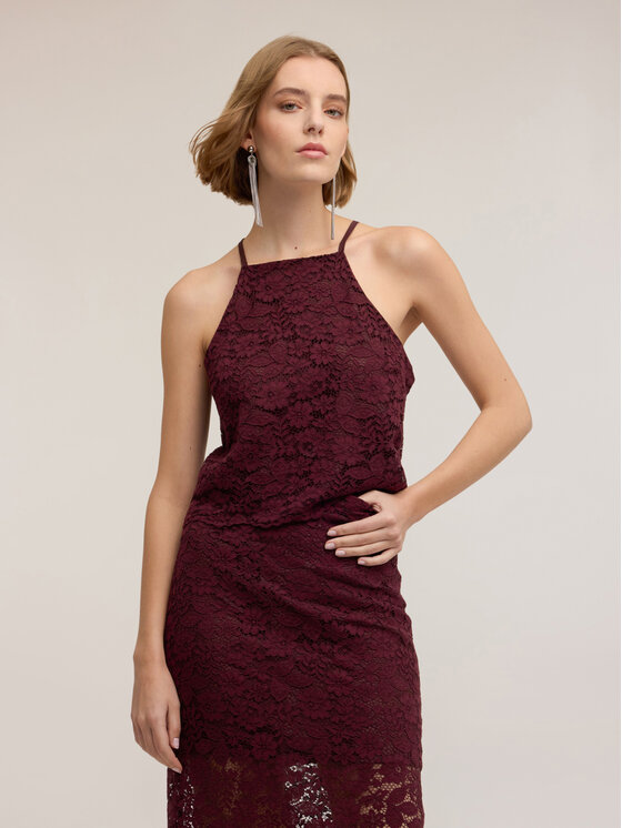 Motivi Motivi Top D062Q000573N036 Bordeaux Regular Fit