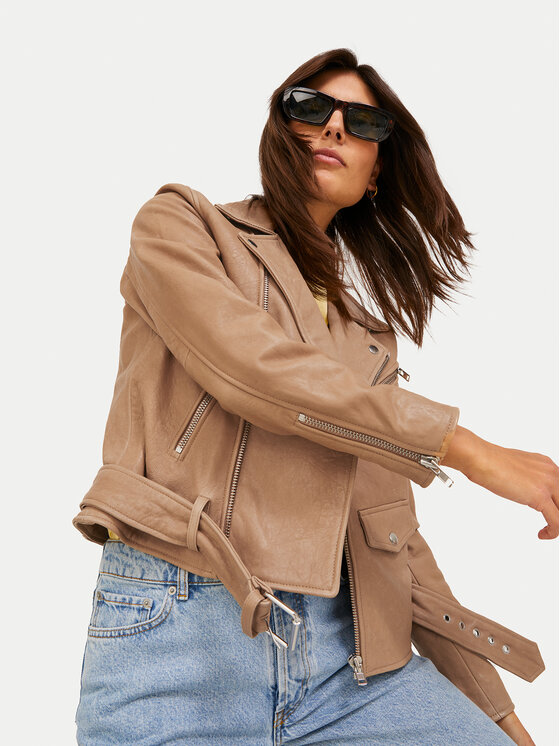 JJXX JJXX Шкіряна куртка Holly 12200286 Коричневий Regular Fit