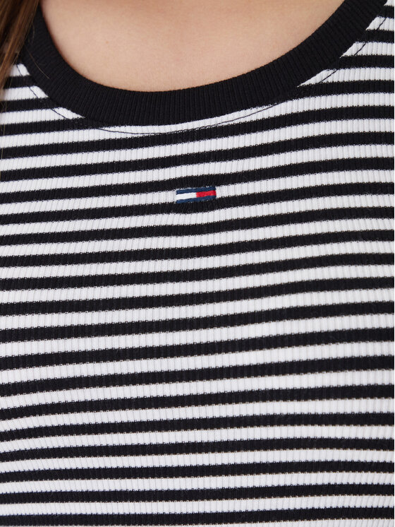 Tommy Jeans Tommy Jeans Top Essential DW0DW20673 Czarny Regular Fit
