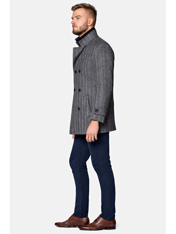 Lancerto Lancerto Płaszcz Embrace Szary Regular Fit