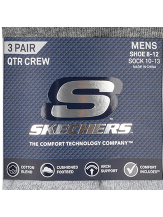 Skechers Skechers Skarpety krótkie S118998-GRY Kolorowy