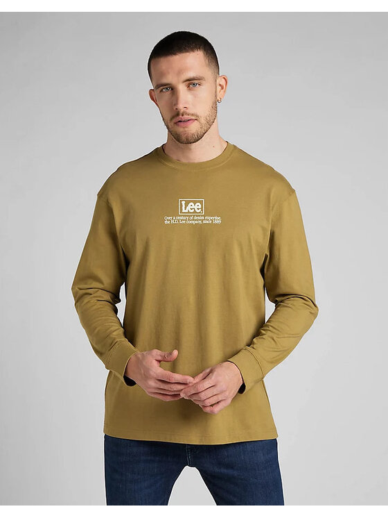 T-Shirt Lee, Rozmiar S, Żółty, LS LOGO LOOSE TEE
