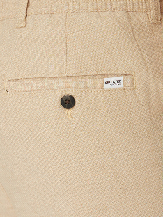 Selected Homme Selected Homme Pantaloni chino 16096687 Bej Straight Fit