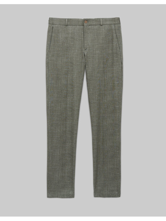 Borgio Borgio Spodnie garniturowe lumarzo_zielony Zielony Slim Fit