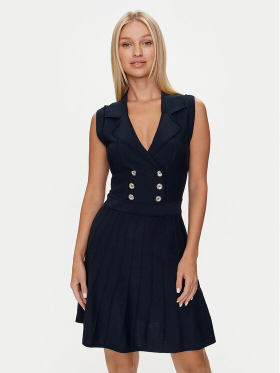Morgan Morgan Коктейлна рокля 242-RMOPI Тъмносин Slim Fit