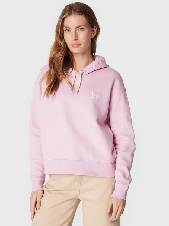 Lee Sweatshirt Essential L53PLJ79 112320681 Rosa Relaxed Fit