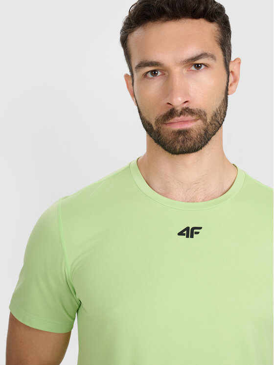 4F 4F Koszulka techniczna MULTI ACTIVE Zielony jasny Regular Fit