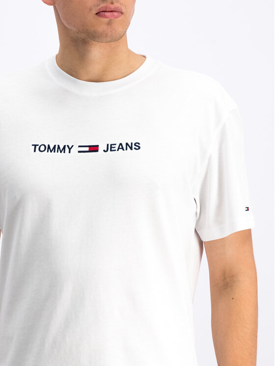 Tommy Jeans Tommy Jeans Tricou DM0DM07231 Alb Regular Fit