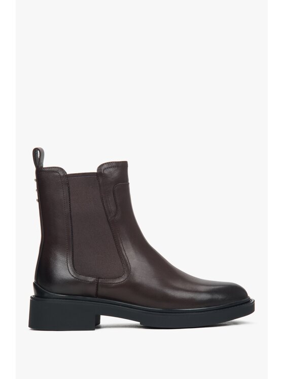 Estro Estro Kotníková obuv s elastickým prvkem ER00118407 Hnědá